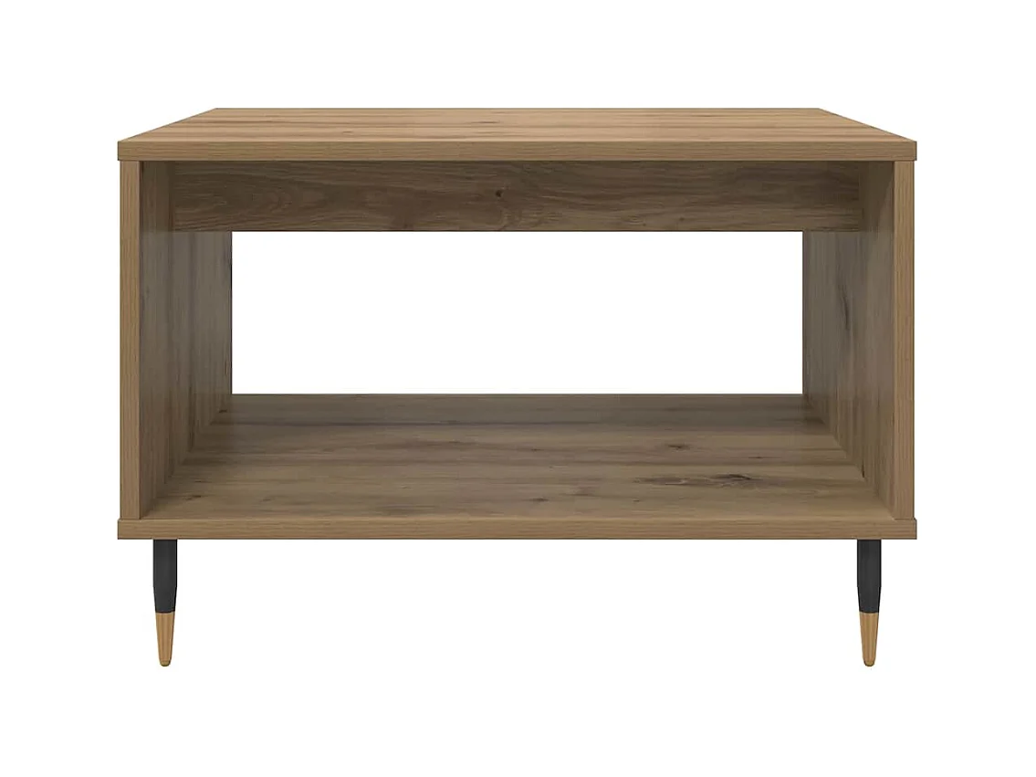 Handgemaakte eikenhouten salontafel 60 x 50 x 40 cm Technisch hout