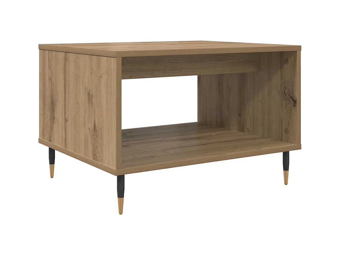 Handgemaakte eikenhouten salontafel 60 x 50 x 40 cm Technisch hout