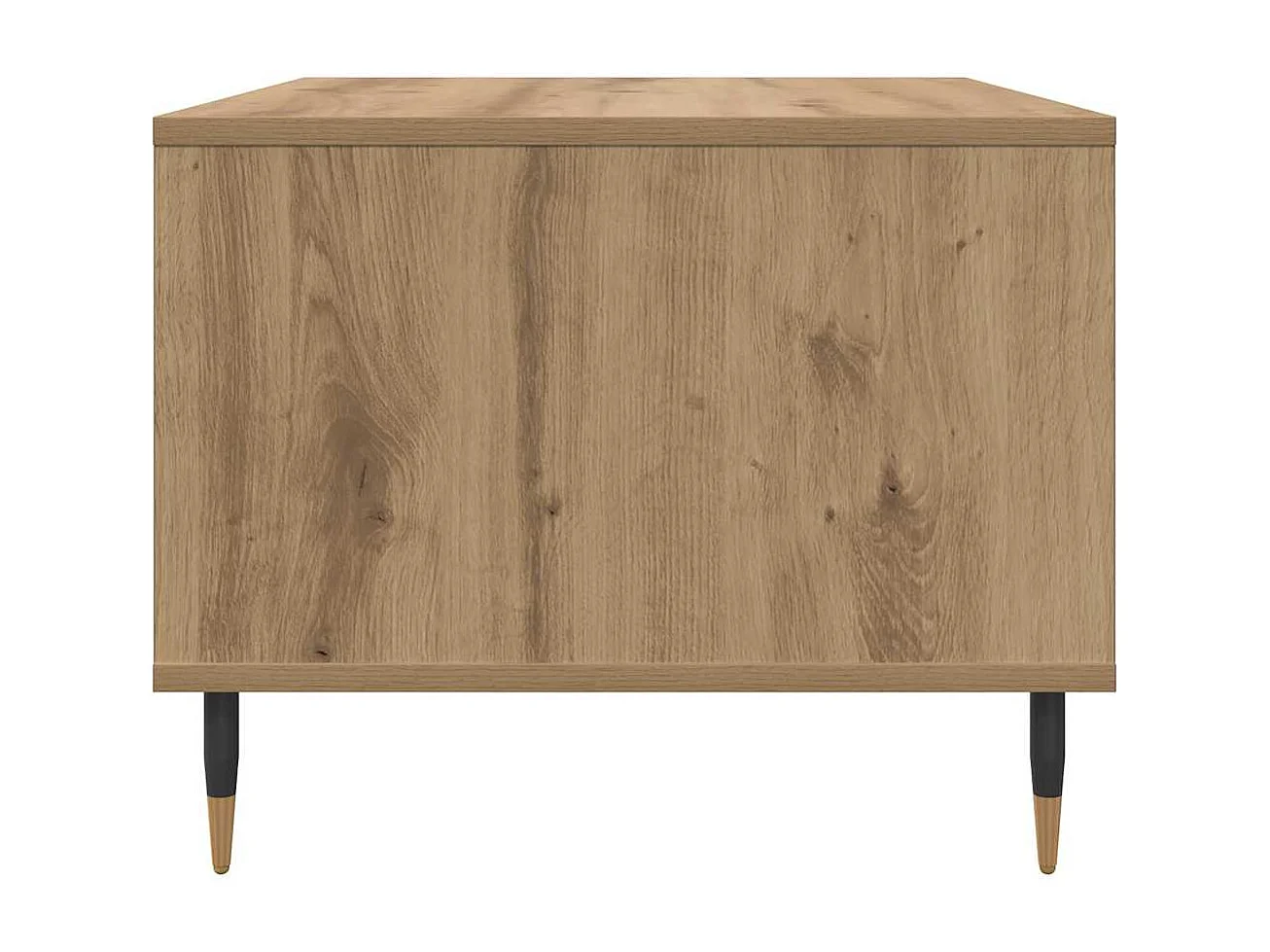 Table basse chêne artisanal 60 x 50 x 40 cm Bois d'ingénierie