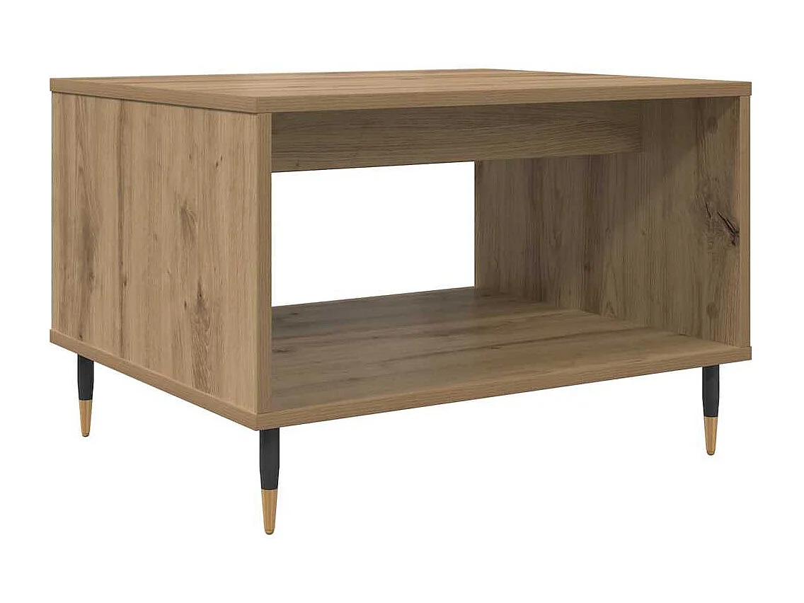 Handgemaakte eikenhouten salontafel 60 x 50 x 40 cm Technisch hout