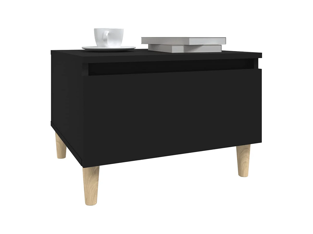 Table d'appoint Noir 50x46x35 cm Bois d'ingénierie