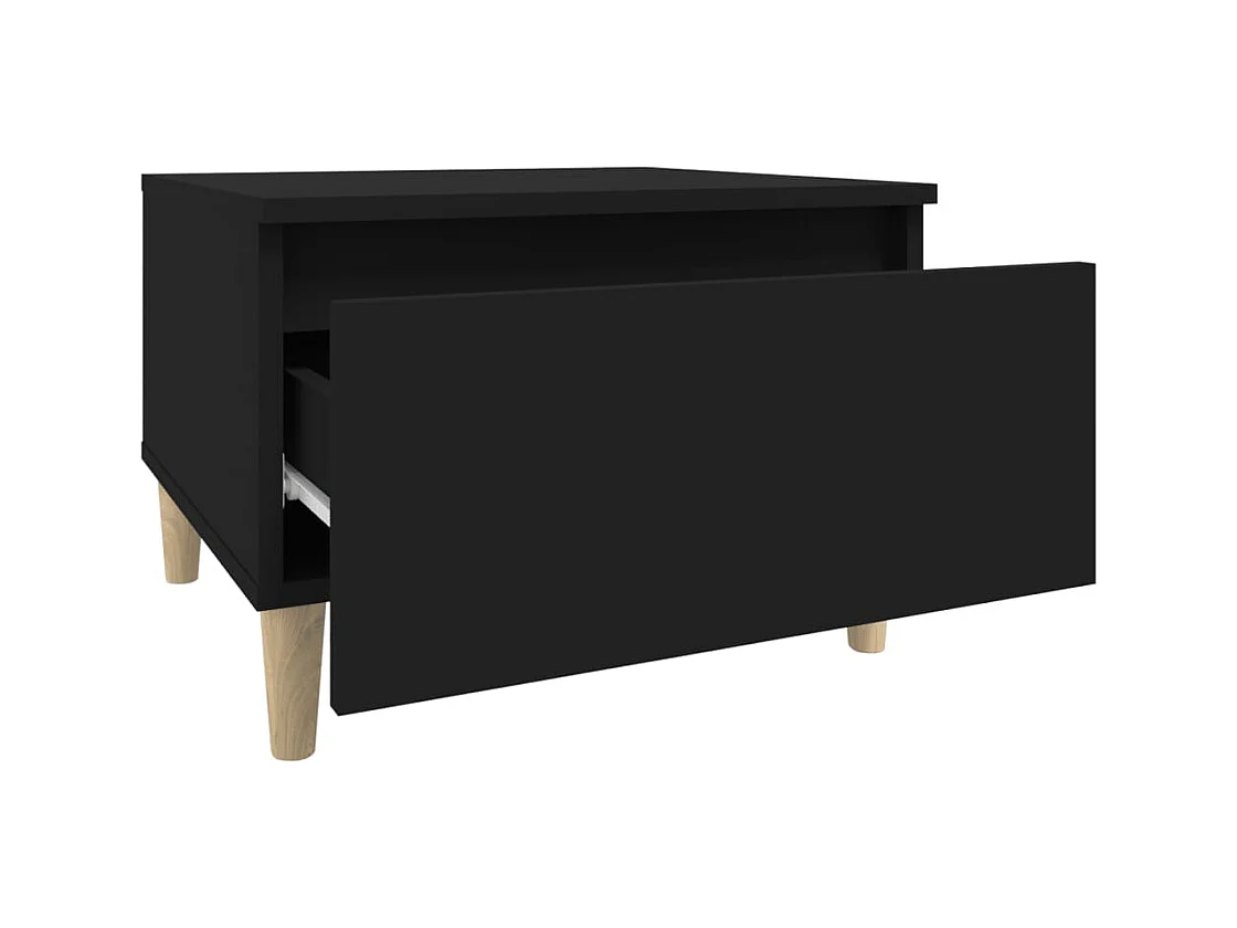 Table d'appoint Noir 50x46x35 cm Bois d'ingénierie
