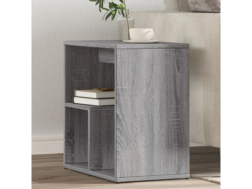 Mesas auxiliares 2 piezas gris sonoma 50x30x50cm madera de ingeniería