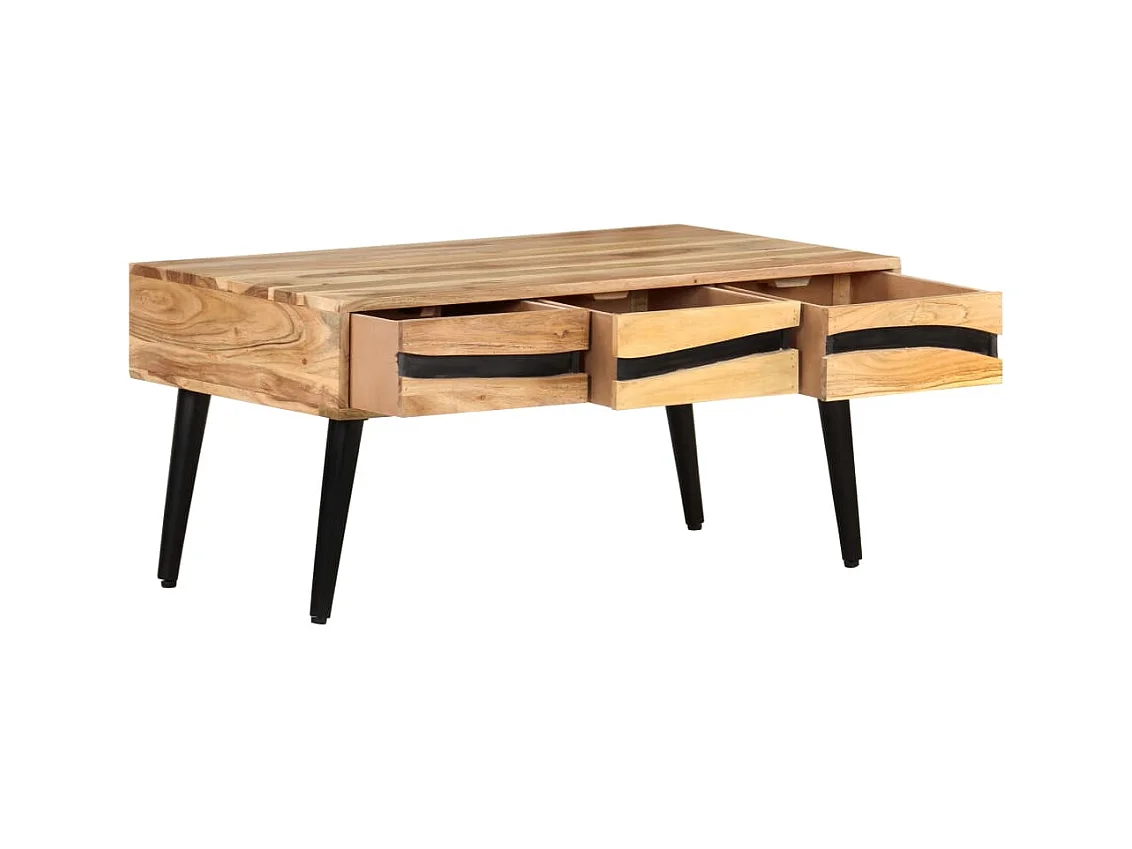 Table basse 88x50x42 cm Bois d'acacia solide