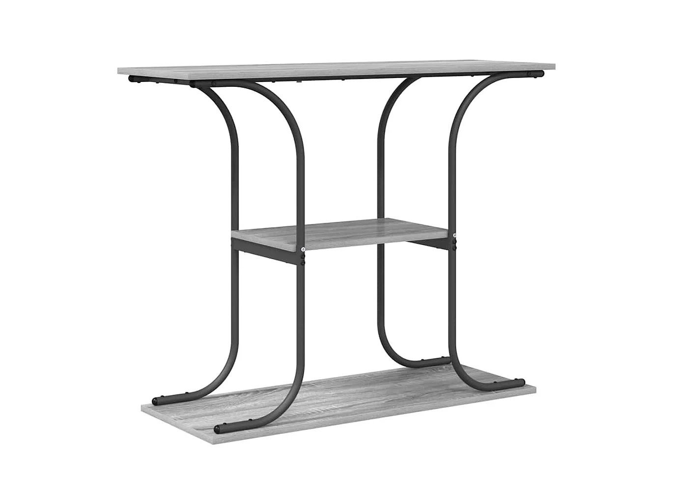 Table console Sonoma gris 101 x 35 x 80.5 cm Bois d'ingénierie