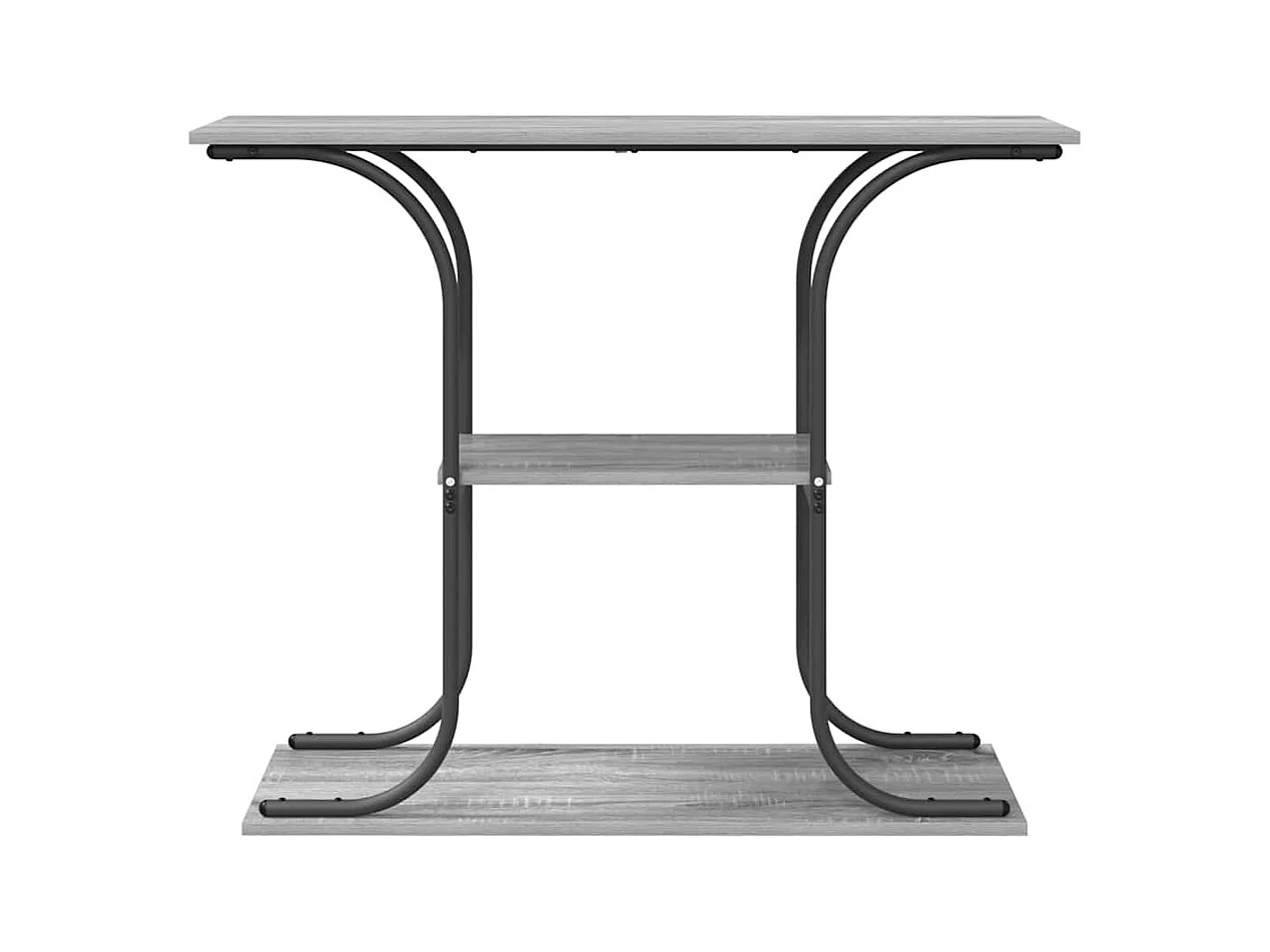 Table console Sonoma gris 101 x 35 x 80.5 cm Bois d'ingénierie