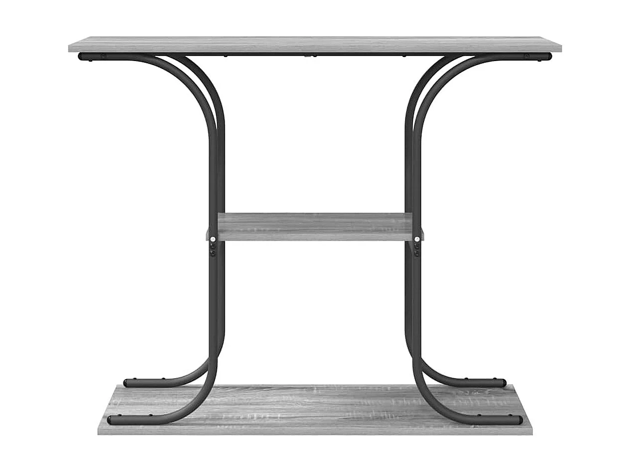 Table console Sonoma gris 101 x 35 x 80.5 cm Bois d'ingénierie