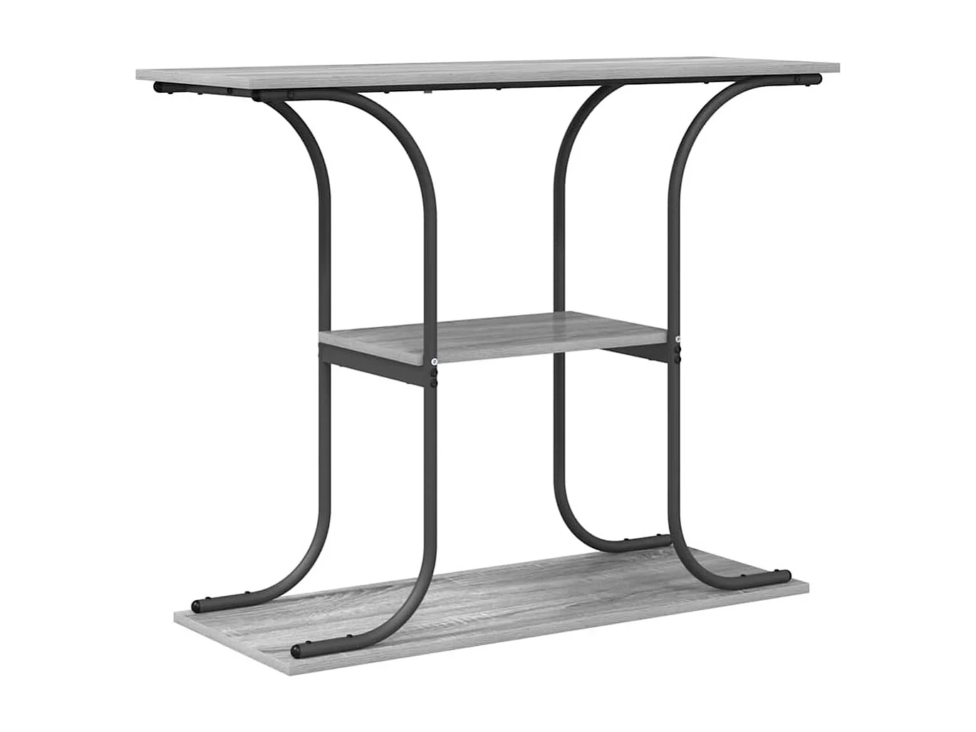 Sonoma Consoletafel Grijs 101 x 35 x 80,5 cm Bewerkt Hout