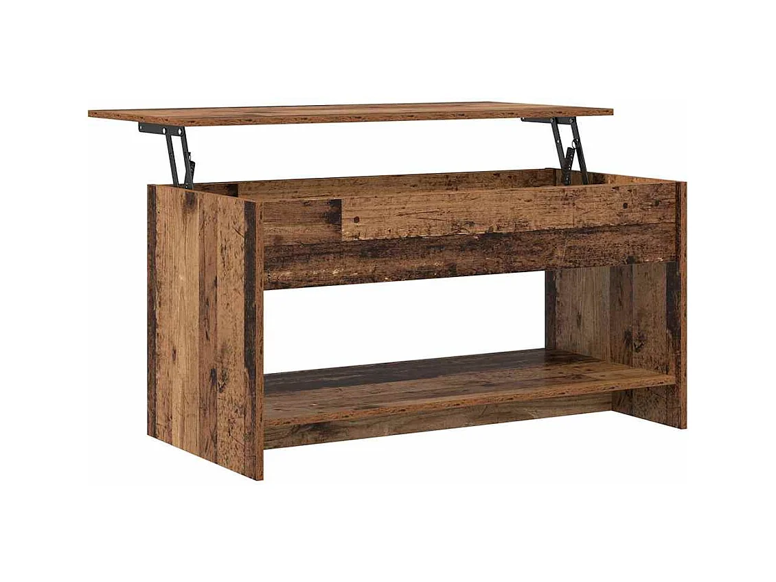 Table basse Bois ancien 102 x 50 x 52.5 cm Bois d'ingénierie