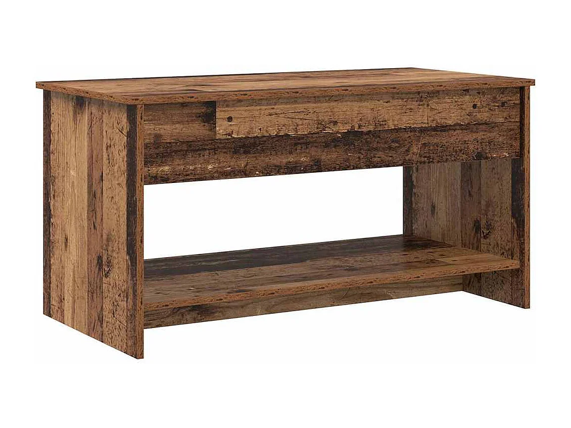 Table basse Bois ancien 102 x 50 x 52.5 cm Bois d'ingénierie