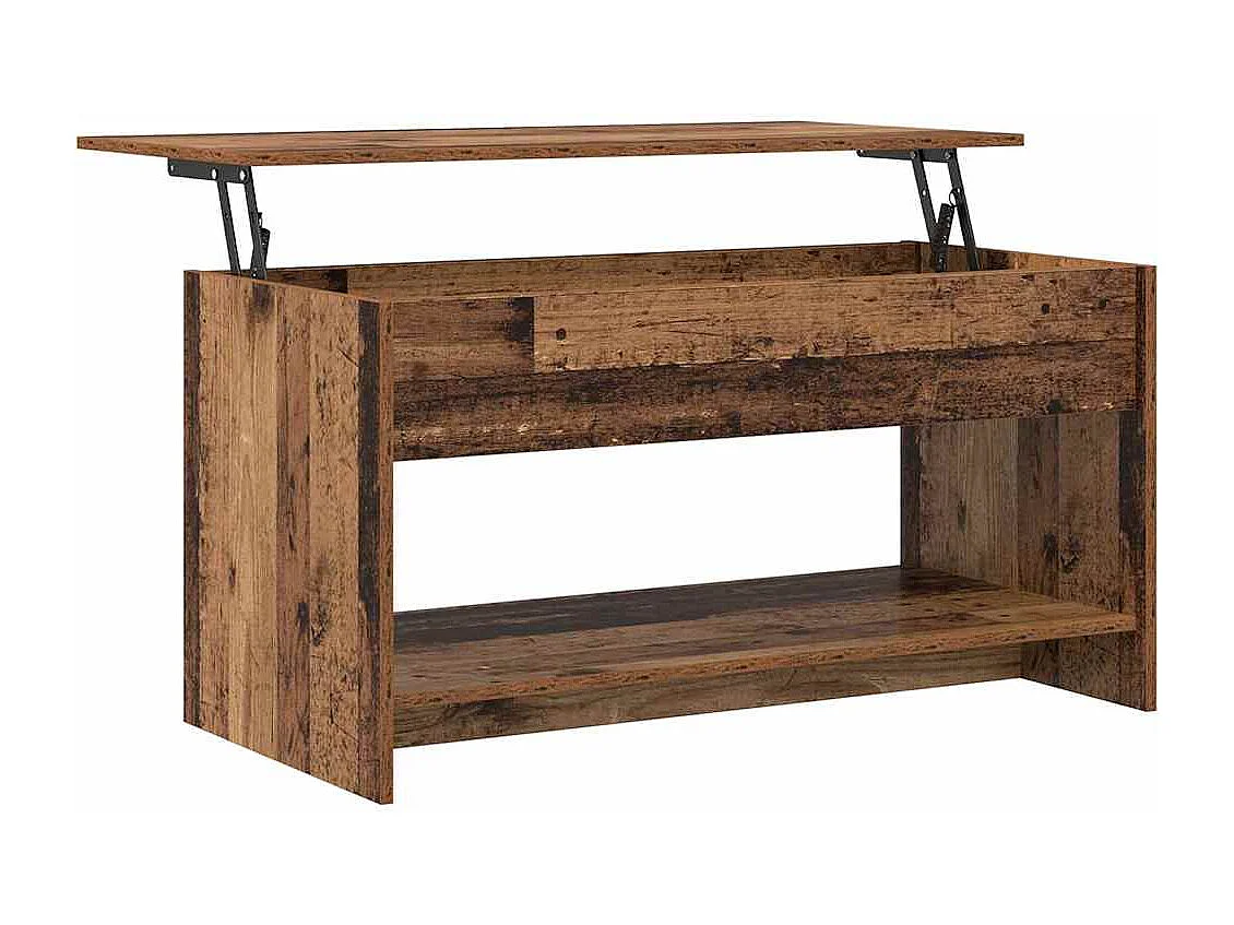 Table basse Bois ancien 102 x 50 x 52.5 cm Bois d'ingénierie