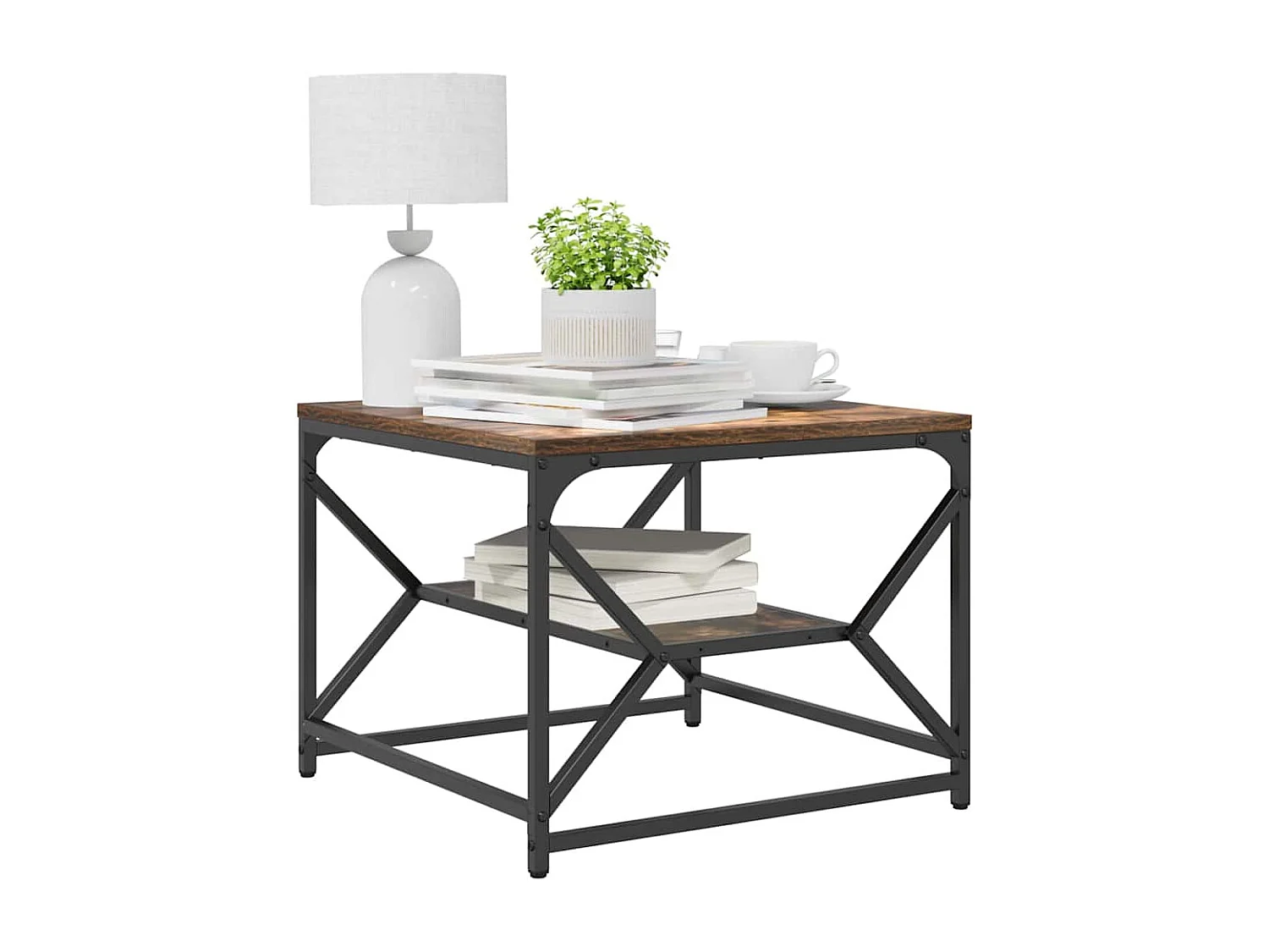 Table basse Chêne fumé 51 x 50 x 40 cm