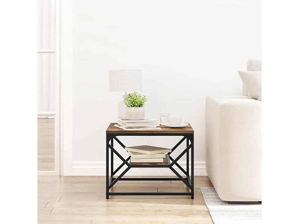 Table basse Chêne fumé 51 x 50 x 40 cm