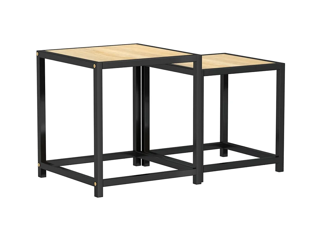 Tables à thé 2 pcs MDF Chêne sonoma