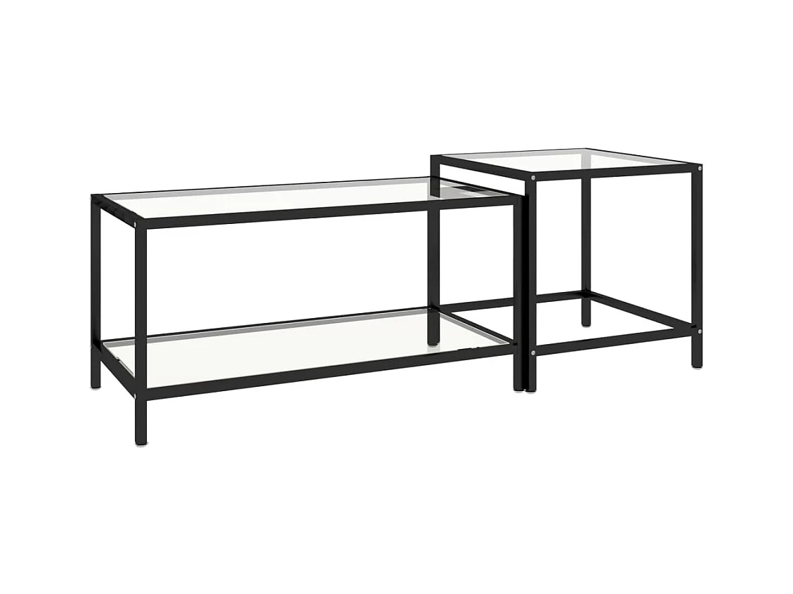 Theetafels 2 stuks Gehard Glas Transparant