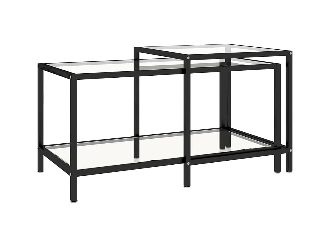 Theetafels 2 stuks Gehard Glas Transparant