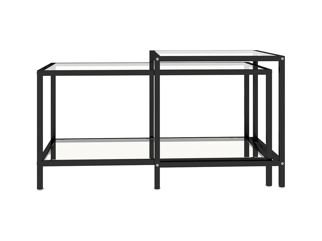 Theetafels 2 stuks Gehard Glas Transparant