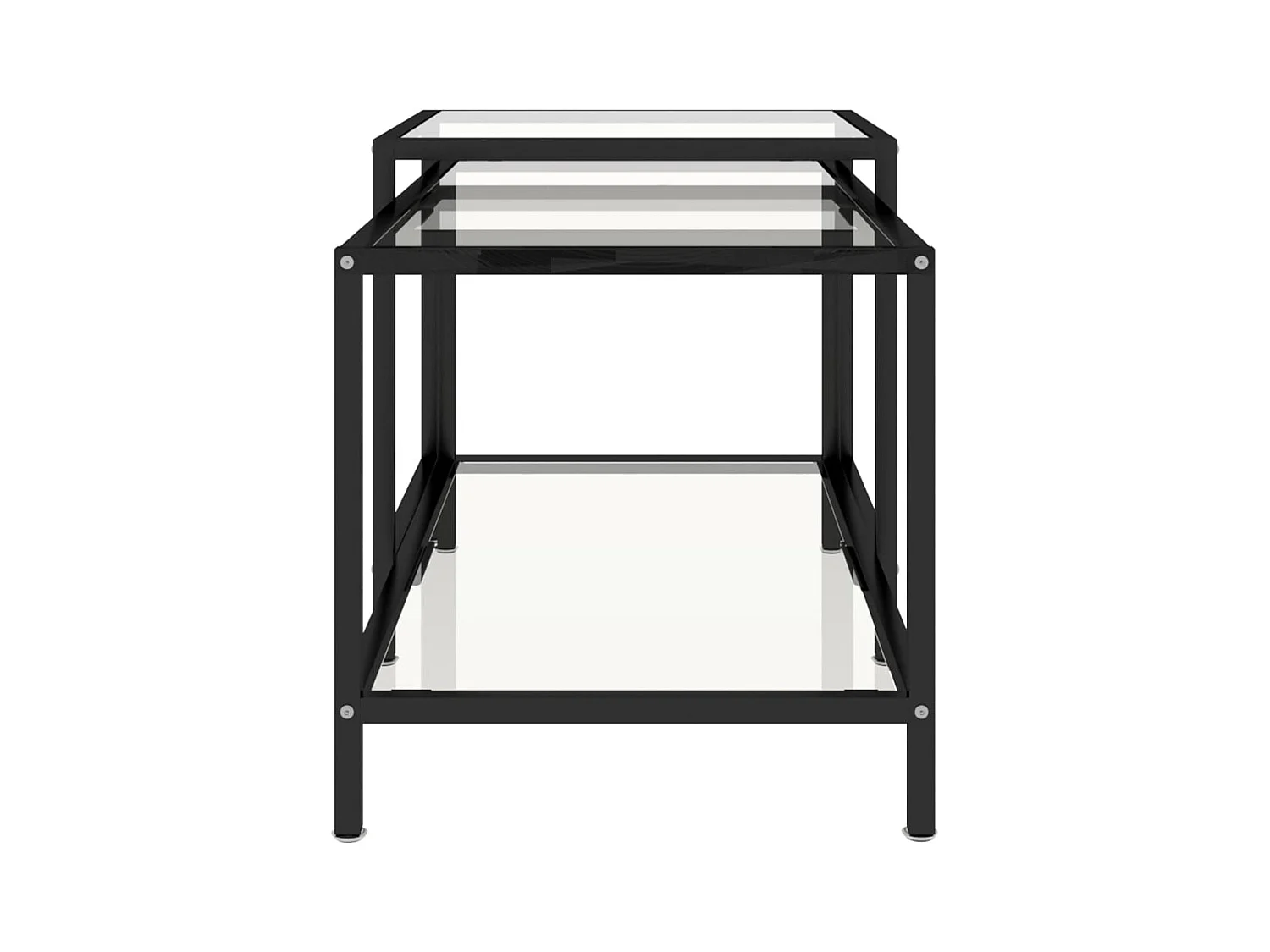 Theetafels 2 stuks Gehard Glas Transparant