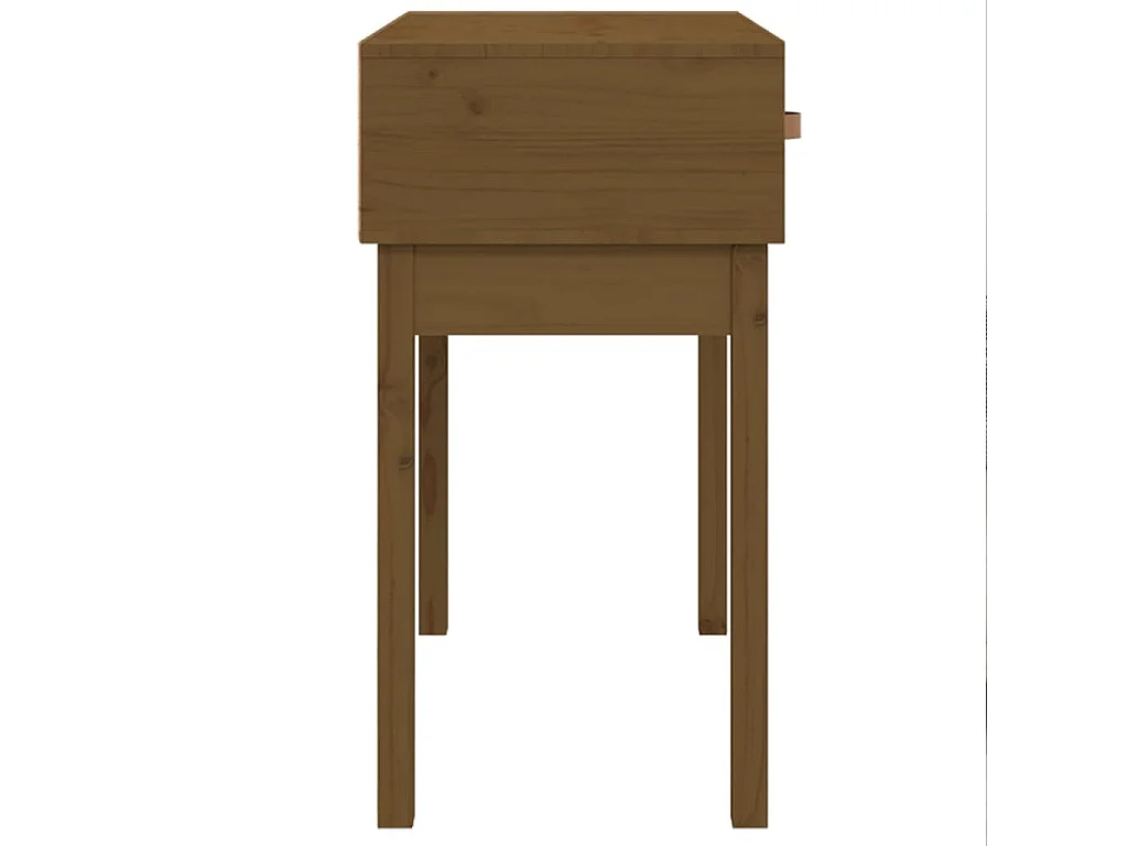 Table console Marron miel 76,5x40x75 cm Bois massif de pin