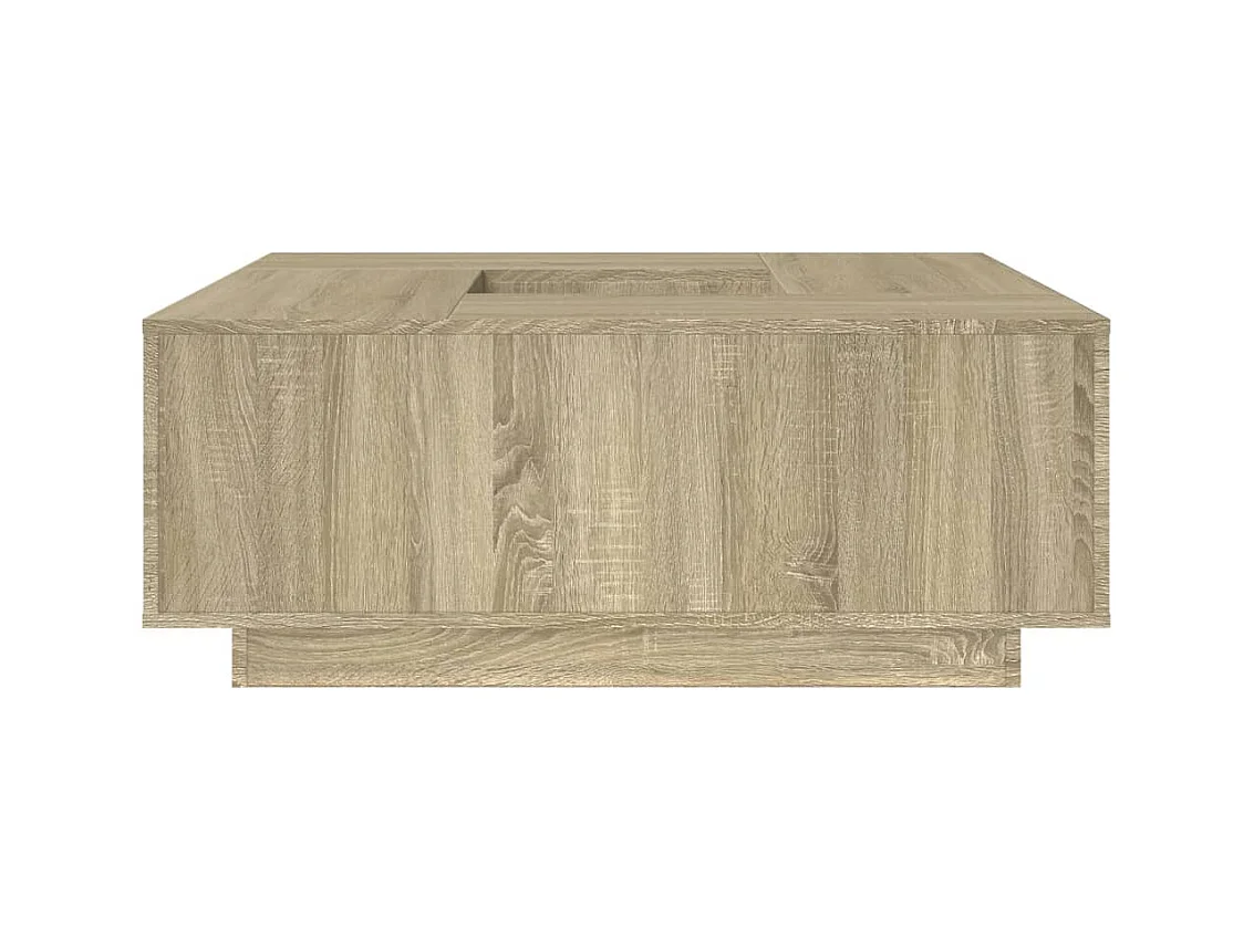 Mesa de centro de roble Sonoma 100x100x40 cm madera de ingeniería