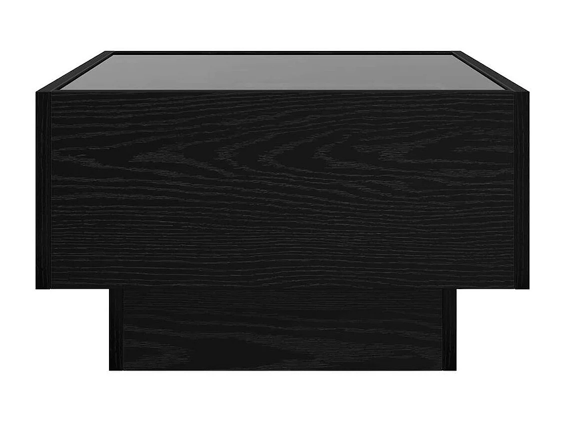 Couchtisch Eiche schwarz 50 x 50 x 30 cm Holzwerkstoff
