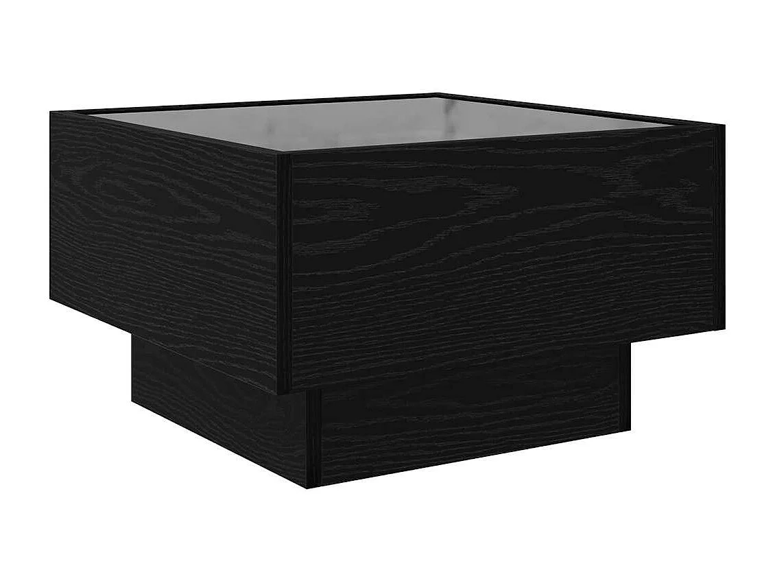 Couchtisch Eiche schwarz 50 x 50 x 30 cm Holzwerkstoff