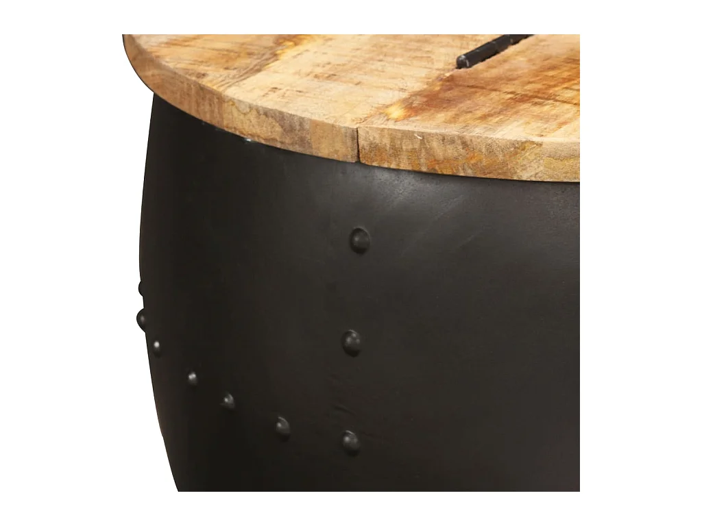 Ronde salontafel 53x43 cm Massief mangohout