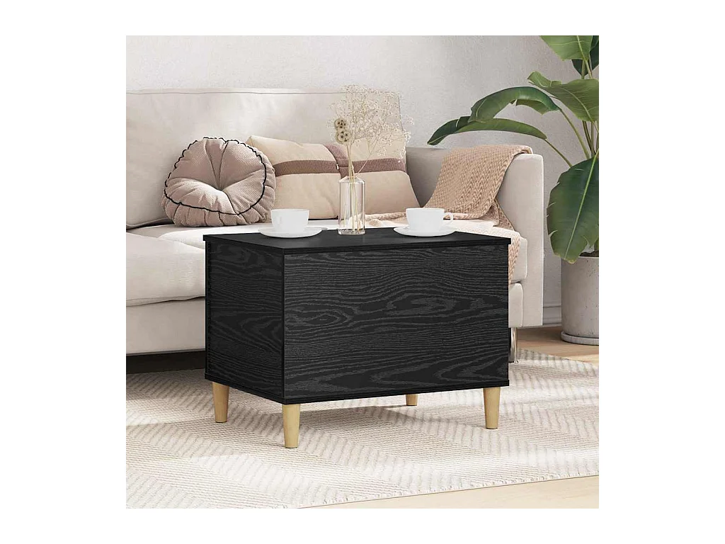 Cabinet de chevet Chêne noir 60 x 44.5 x 45 cm