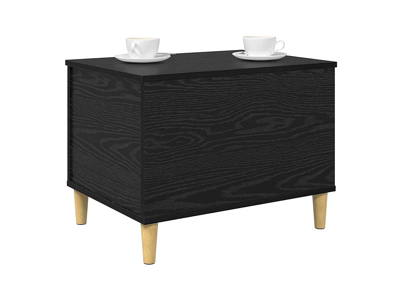 Cabinet de chevet Chêne noir 60 x 44.5 x 45 cm