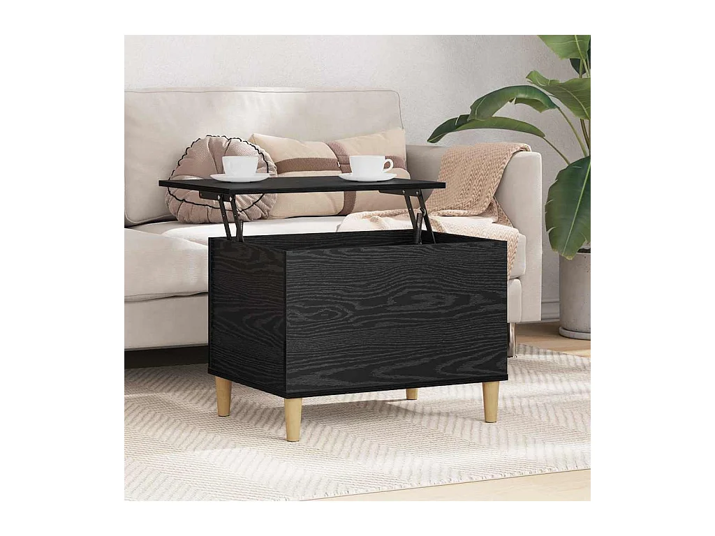 Cabinet de chevet Chêne noir 60 x 44.5 x 45 cm