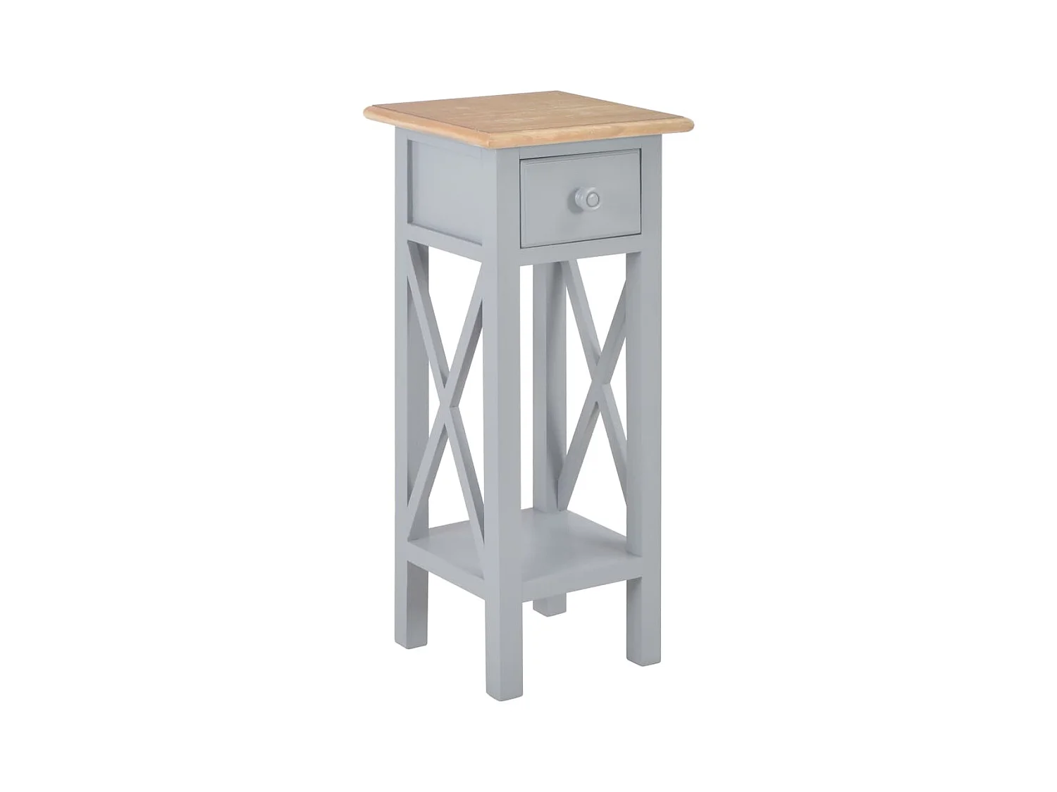 Table d'appoint Gris 27 x 27 x 65,5 cm Bois