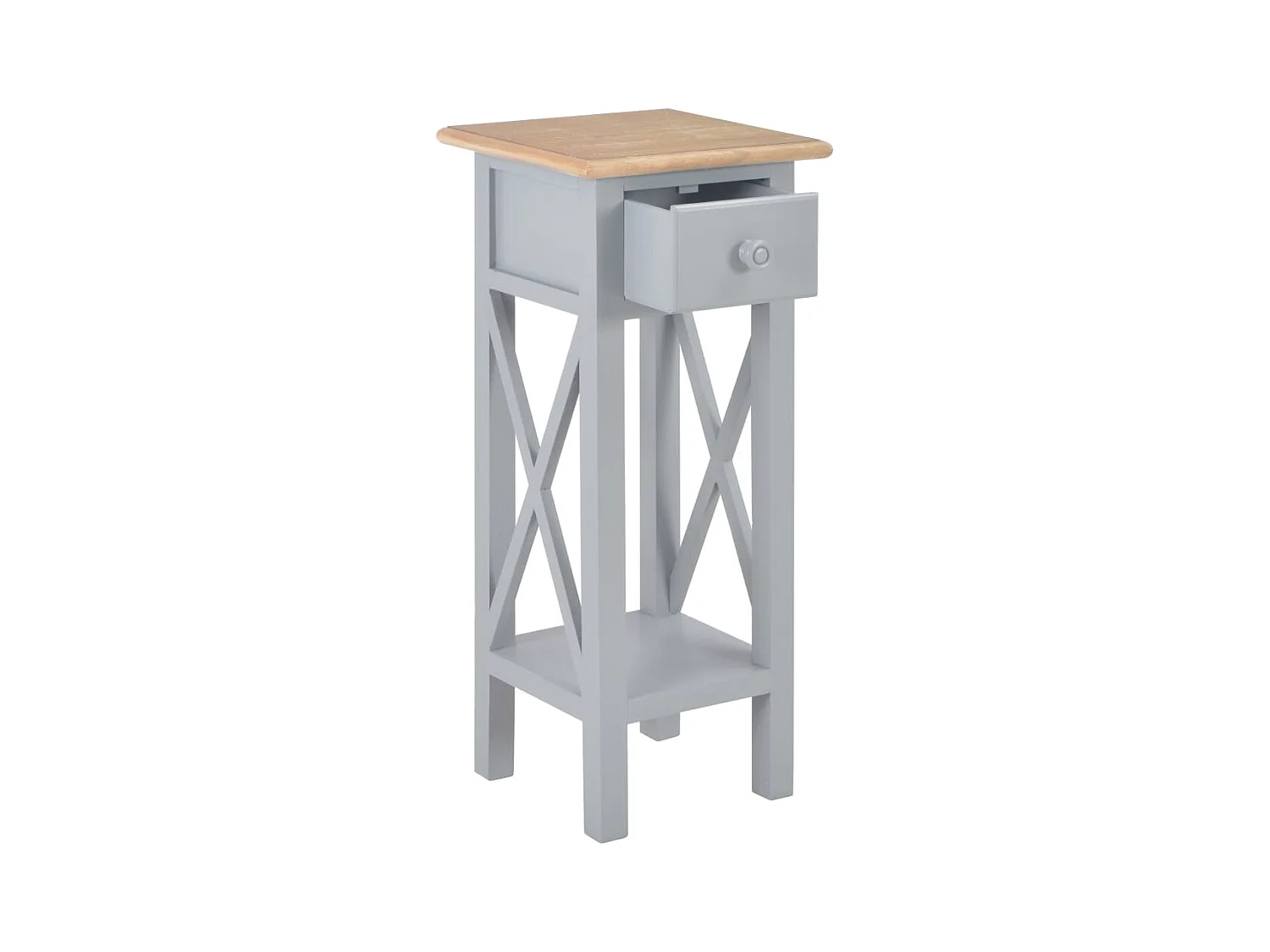 Table d'appoint Gris 27 x 27 x 65,5 cm Bois