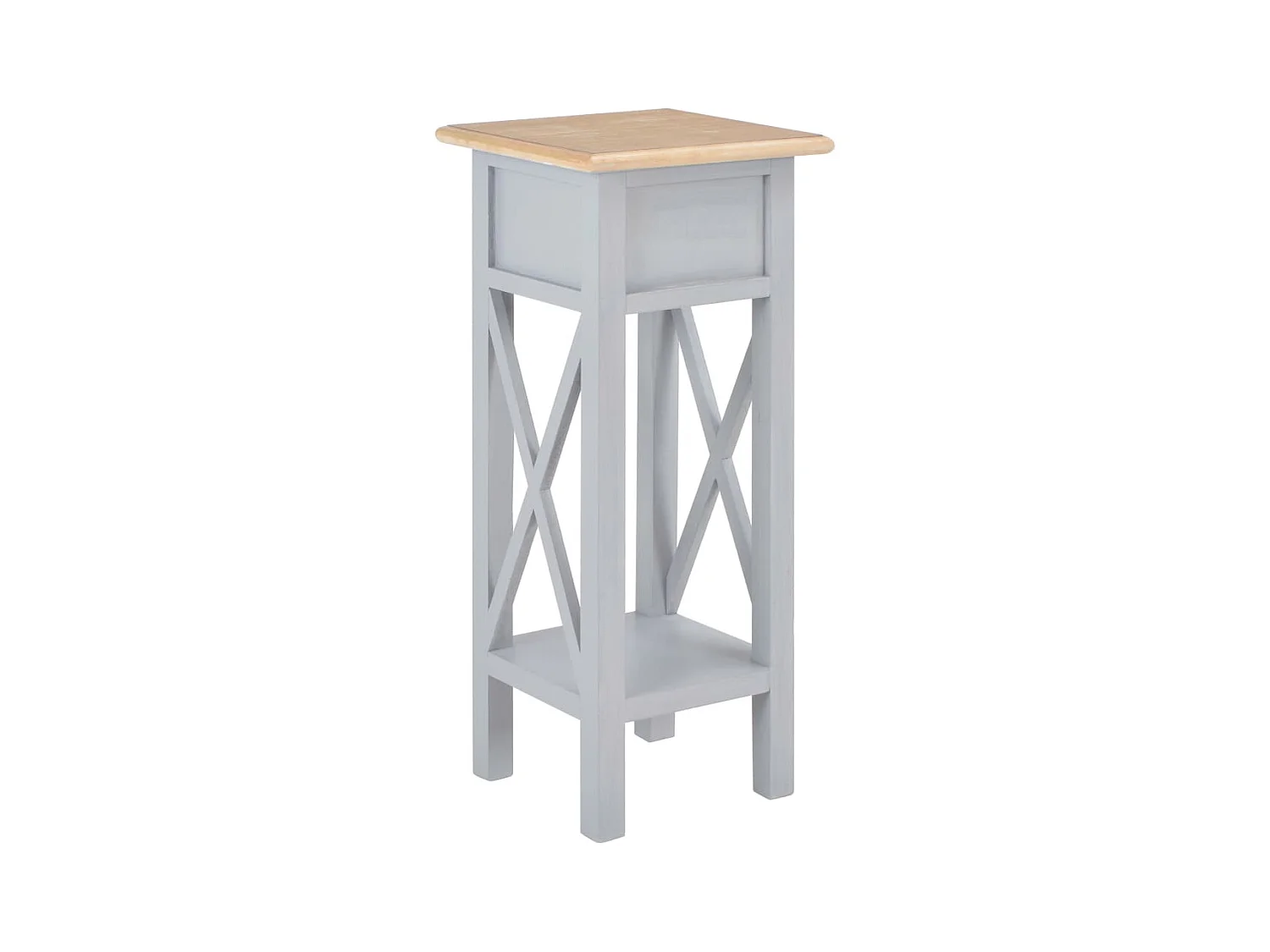 Table d'appoint Gris 27 x 27 x 65,5 cm Bois