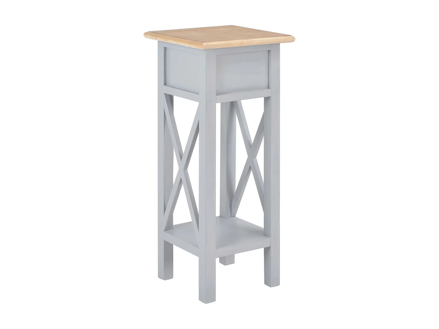 Table d'appoint Gris 27 x 27 x 65,5 cm Bois