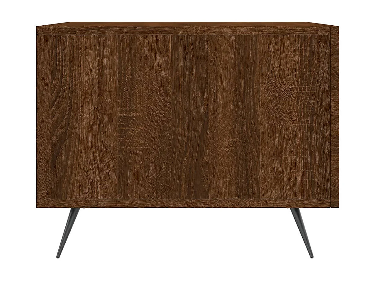 Tables basses 2 pcs chêne marron 50x50x40 cm bois d'ingénierie