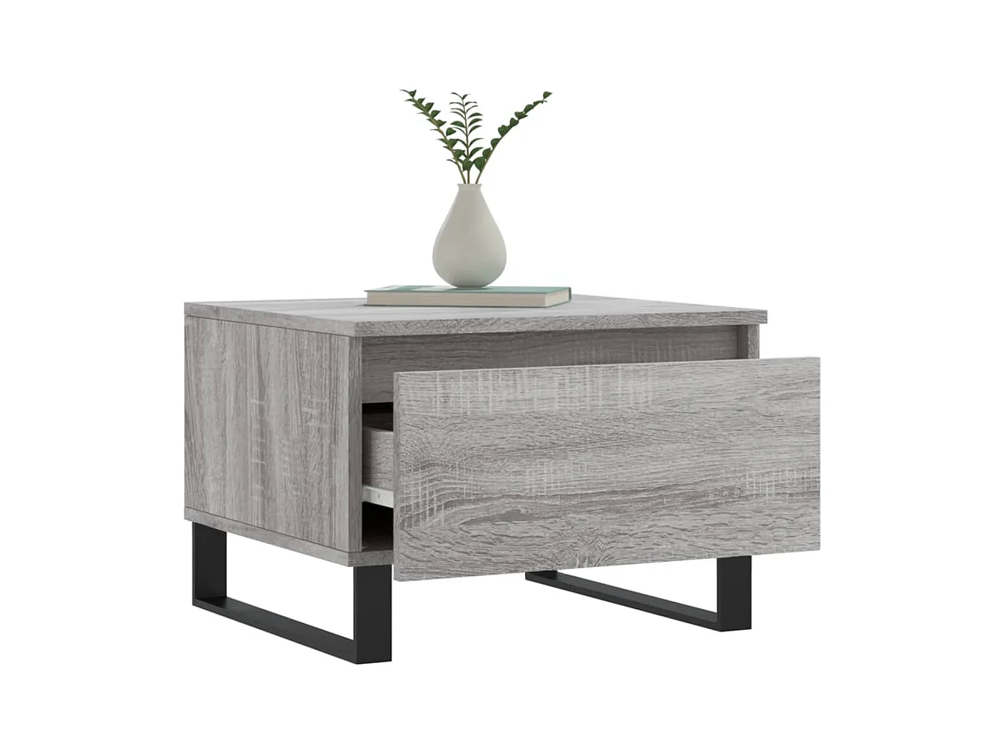 Tables basses 2 pcs sonoma gris 50x46x35 cm bois d'ingénierie