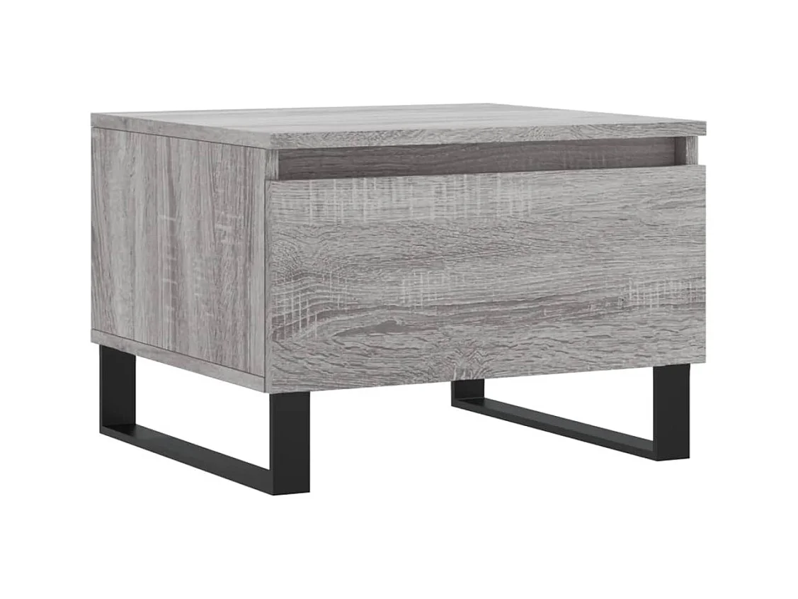 Tables basses 2 pcs sonoma gris 50x46x35 cm bois d'ingénierie