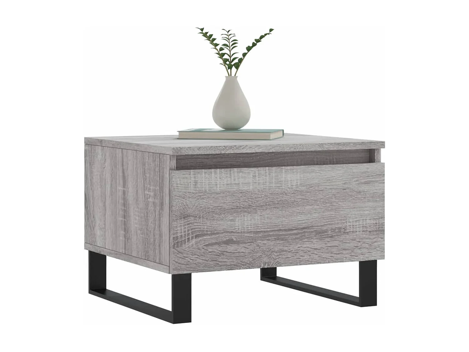 Tables basses 2 pcs sonoma gris 50x46x35 cm bois d'ingénierie