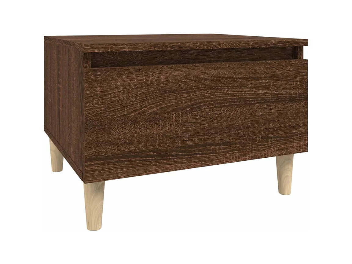 Tables d'appoint 2 pcs Chêne marron 50x46x35 cm Bois ingénierie