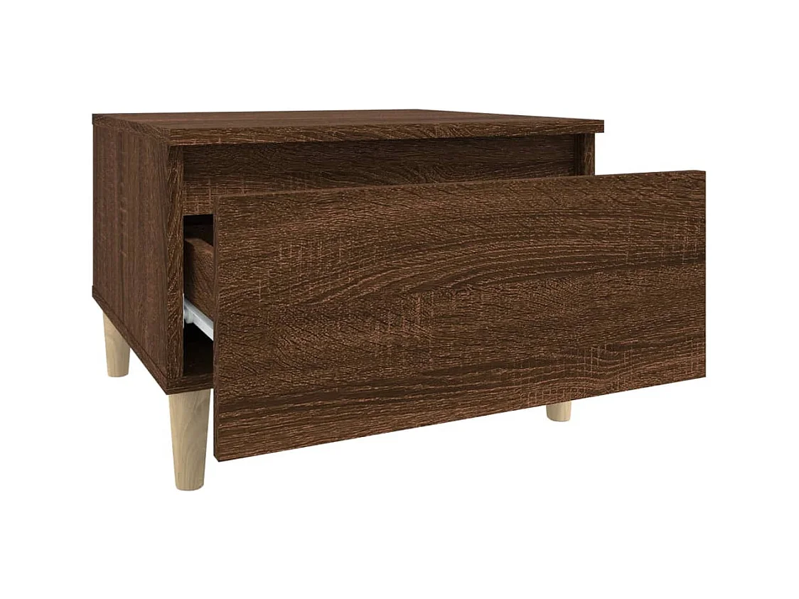 Tables d'appoint 2 pcs Chêne marron 50x46x35 cm Bois ingénierie