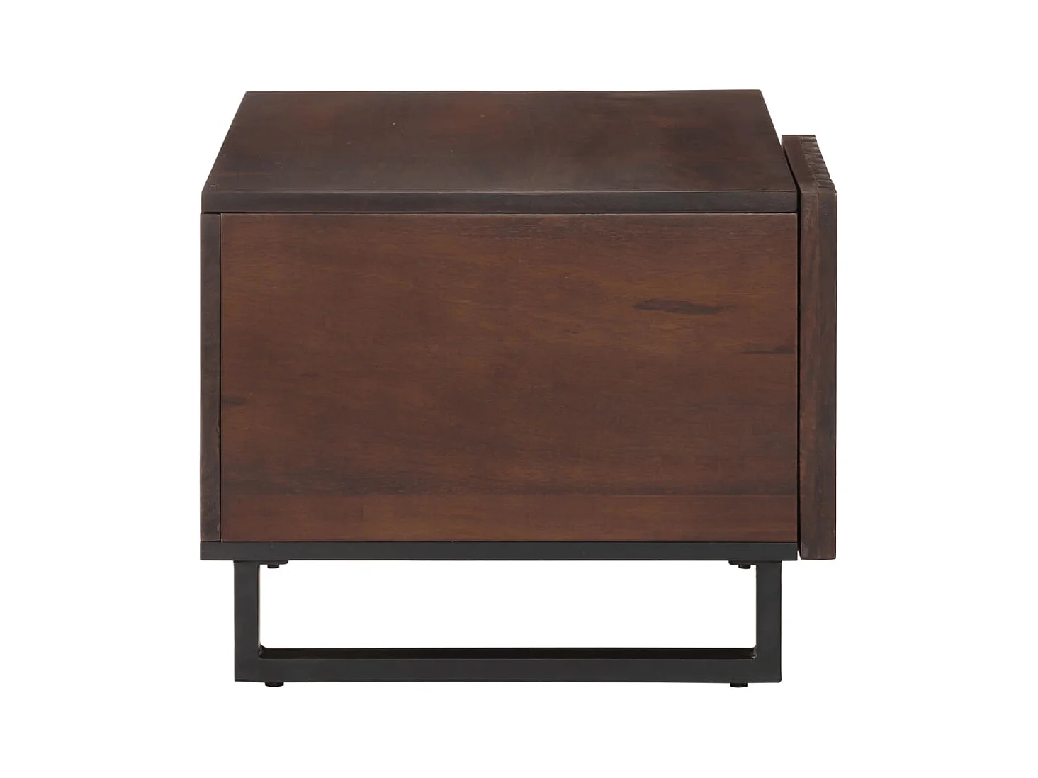 Bruine salontafel 80x51x40 cm massief mangohout