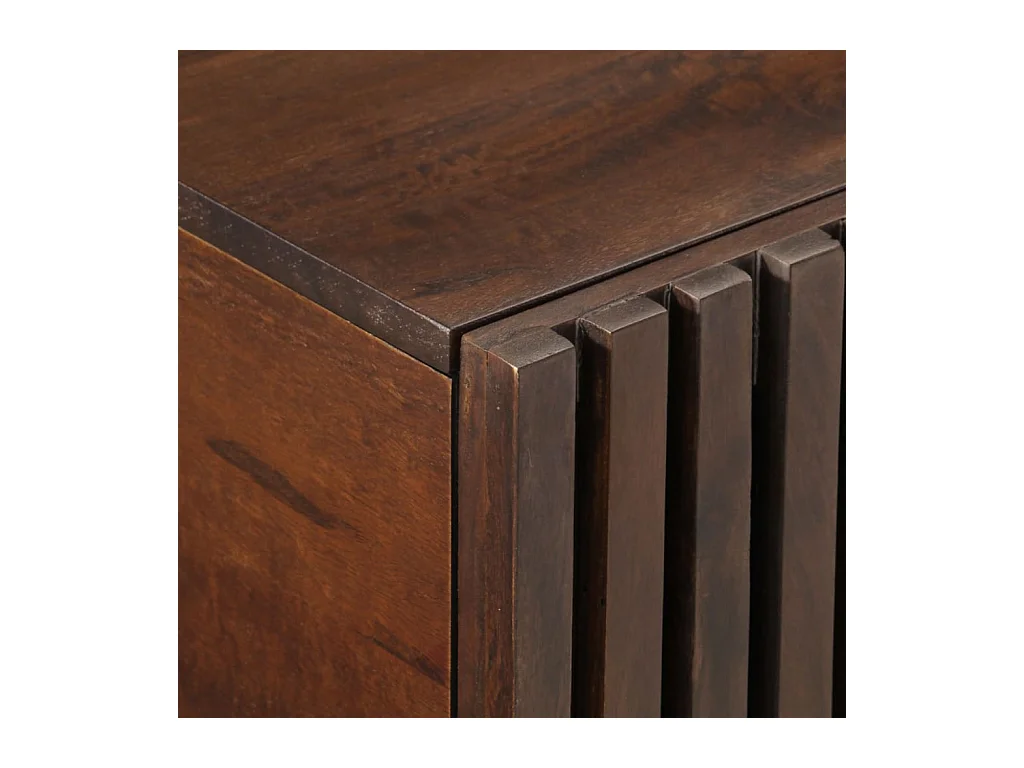 Bruine salontafel 80x51x40 cm massief mangohout