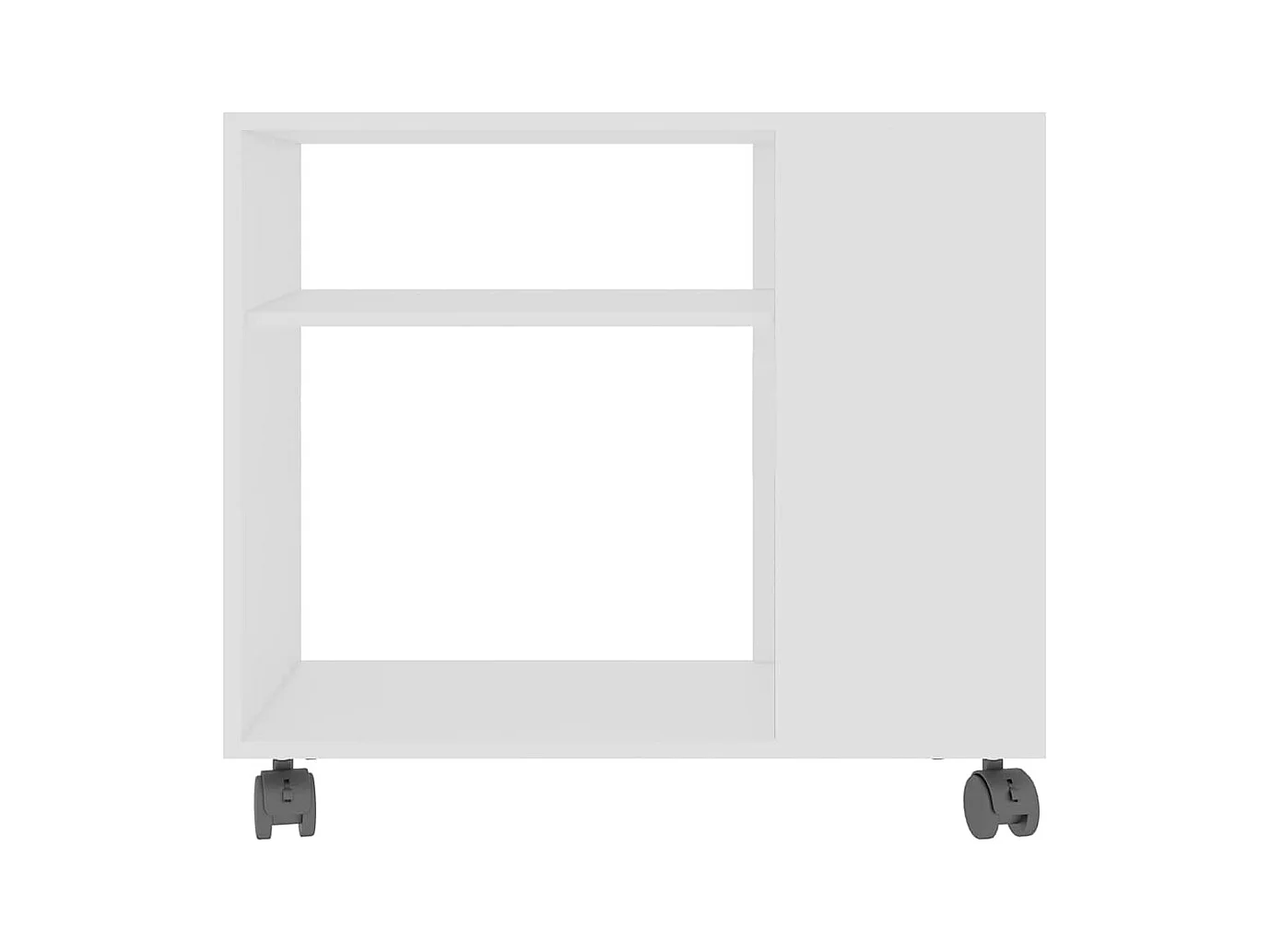 Table d'appoint Blanc 70x35x55 cm Bois d'ingénierie