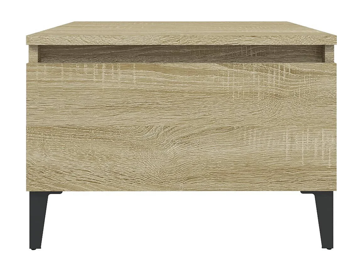 Tavolino laterale in rovere Sonoma 50x46x35 cm in legno ingegnerizzato