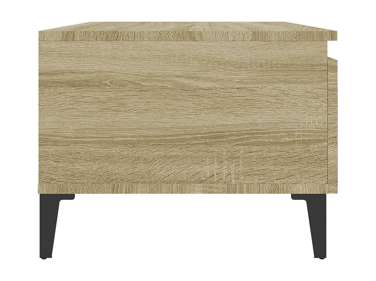 Tavolino laterale in rovere Sonoma 50x46x35 cm in legno ingegnerizzato