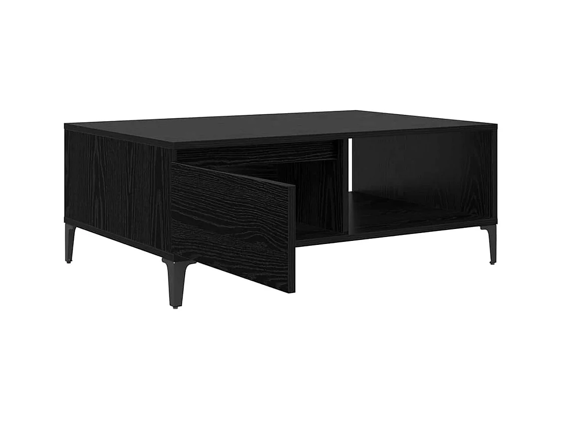 Table basse Chêne noir 90 x 60 x 35 cm Bois d'ingénierie