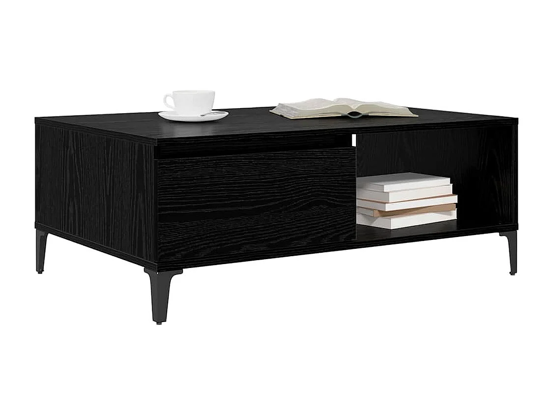 Table basse Chêne noir 90 x 60 x 35 cm Bois d'ingénierie