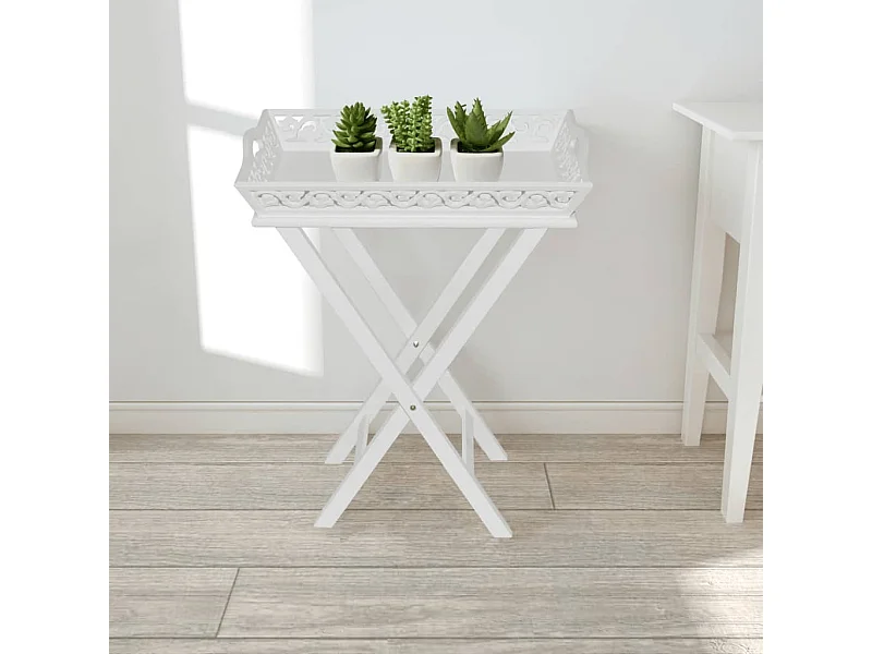 Bijzettafel met wit blad