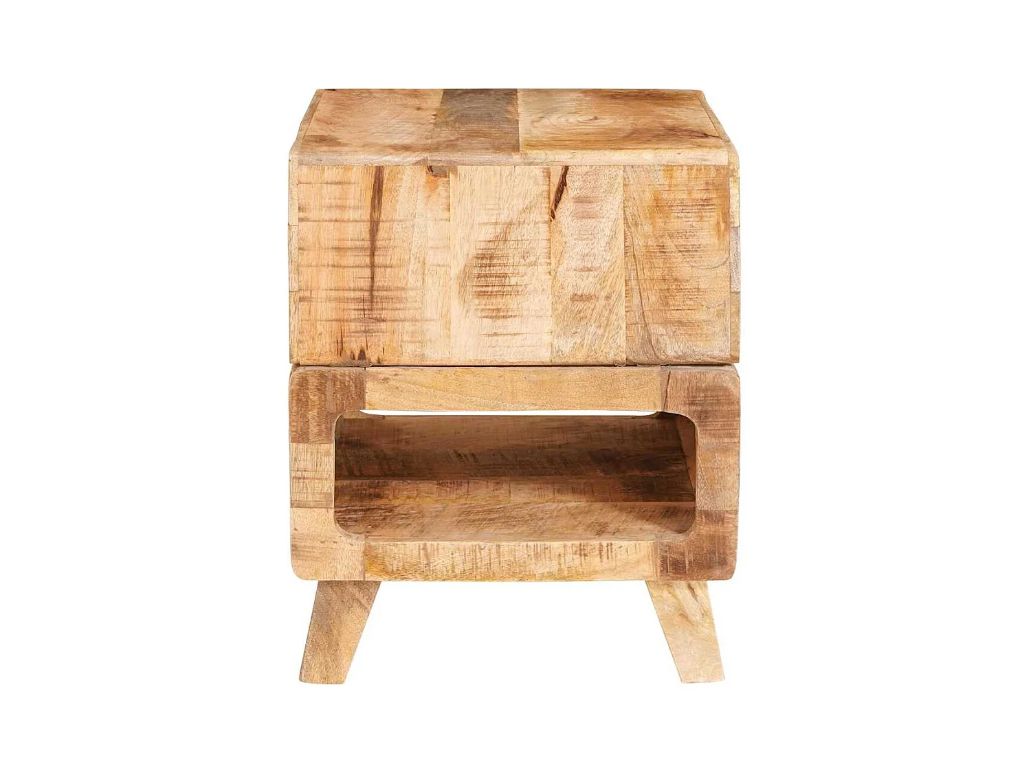 Mesas auxiliares Marrón 40 x 40 x 49 cm madera maciza de mango