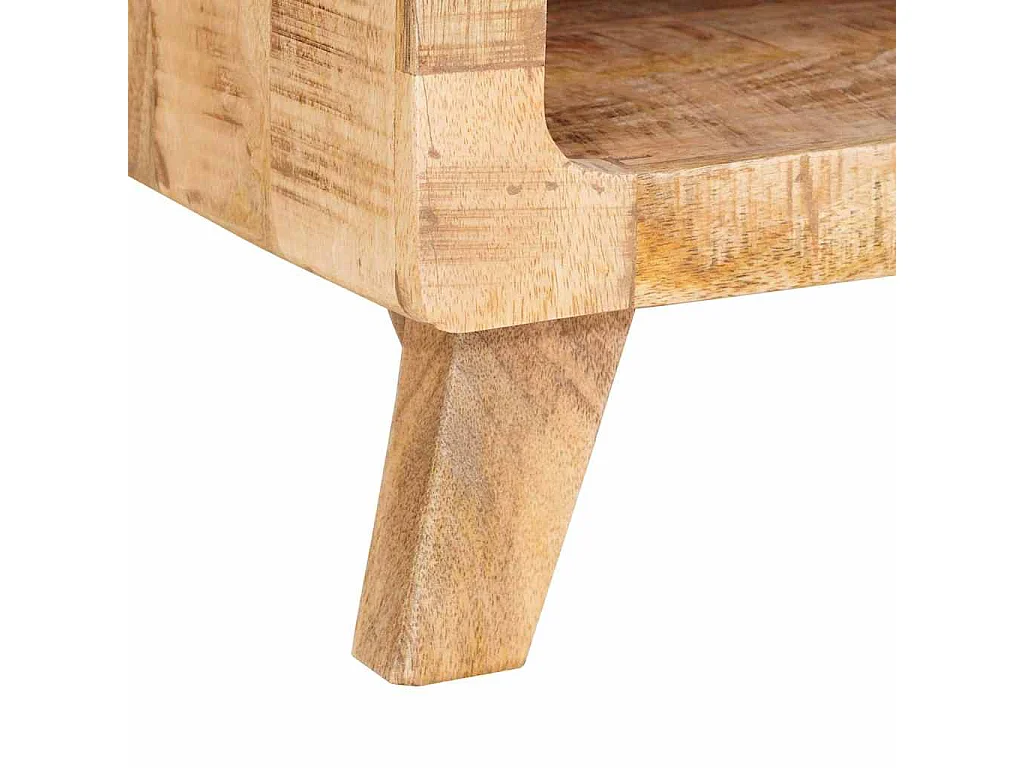 Mesas auxiliares Marrón 40 x 40 x 49 cm madera maciza de mango